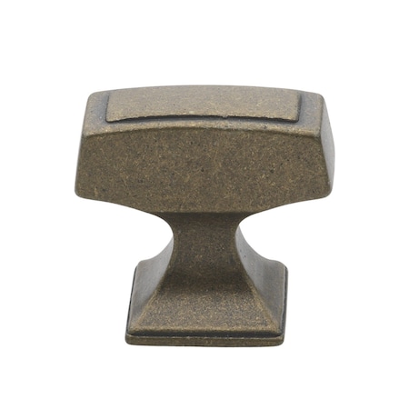 Gliderite Hardware 1-1/8 in. Rectangle Cabinet Knob - 87390-AB, 25PK 87390-AB-25